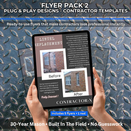 Editable contractor flyer templates for local marketing