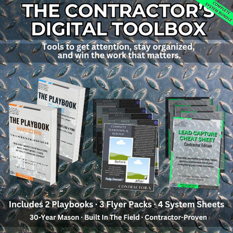 Contractor’s Digital Toolbox complete marketing and sales system
